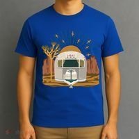 Airstream Sunset Retro Pastel Desert Travel Gift T-Shirt thumb 3