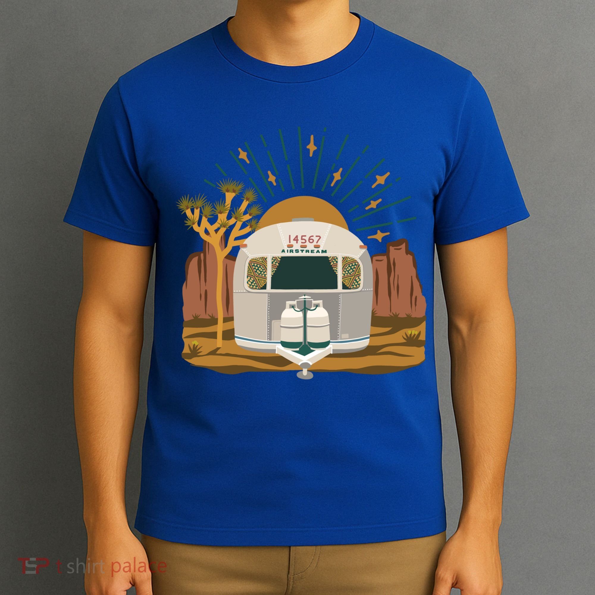 Airstream Sunset Retro Pastel Desert Travel Gift T-Shirt