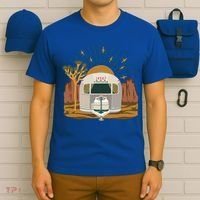 Airstream Sunset Retro Pastel Desert Travel Gift T-Shirt thumb 6