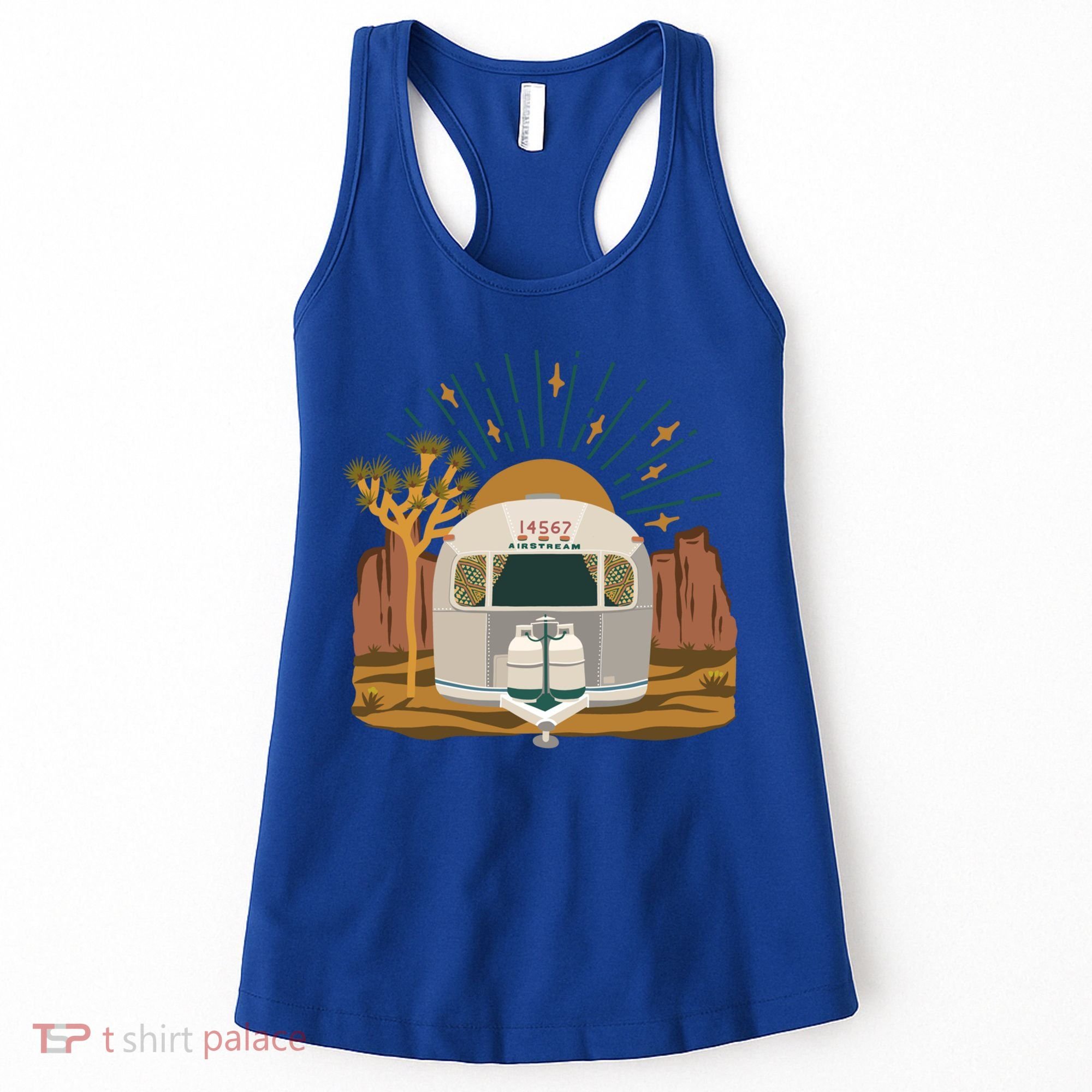 Airstream Sunset Retro Pastel Desert Travel Gift Women's Tank Top