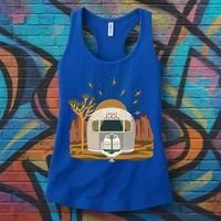 Airstream Sunset Retro Pastel Desert Travel Gift Women's Tank Top thumb 3