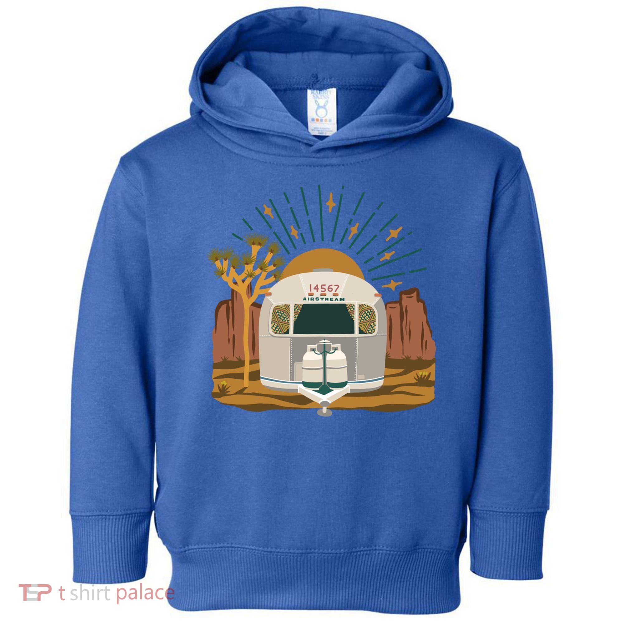 Airstream Sunset Retro Pastel Desert Travel Gift Toddler Hoodie