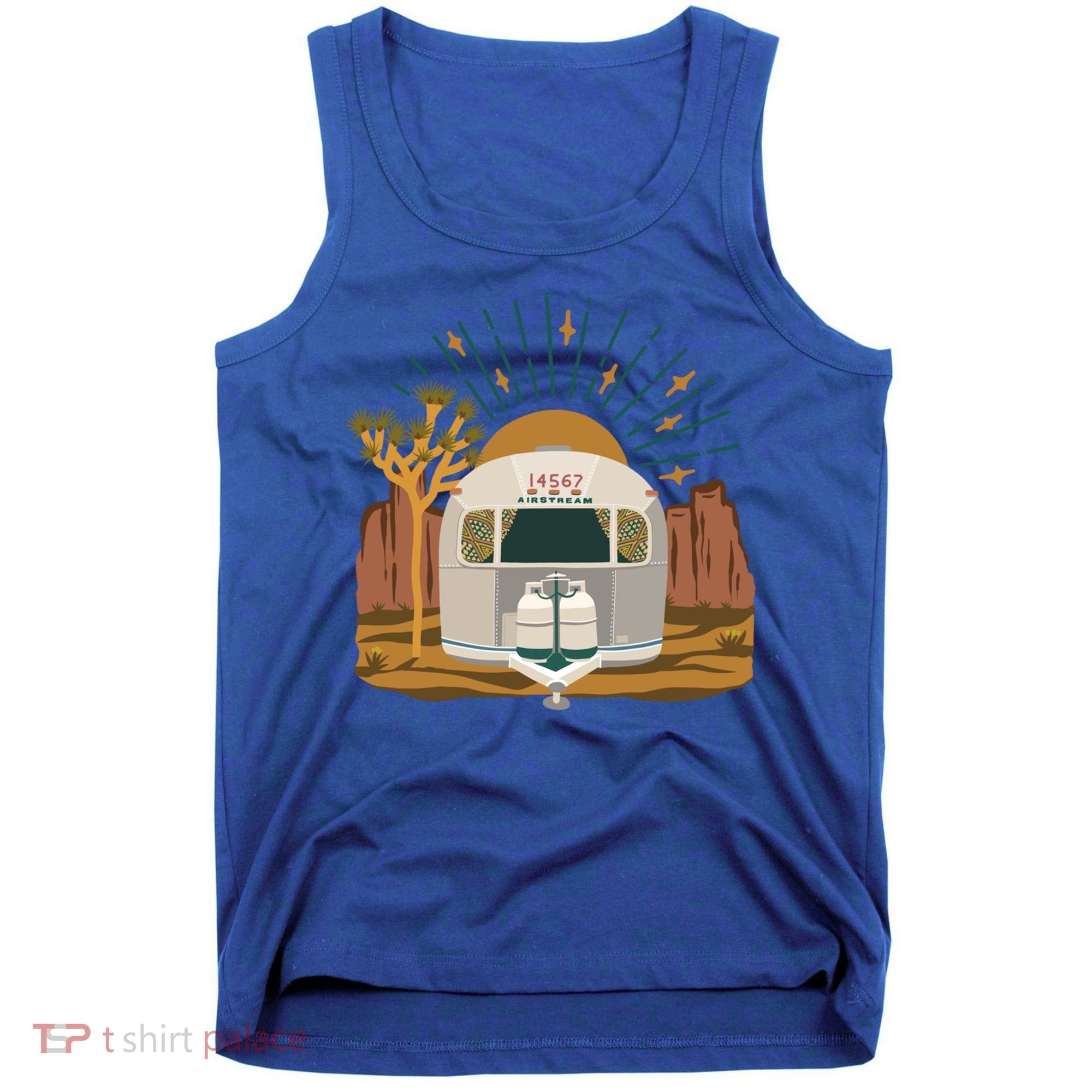 Airstream Sunset Retro Pastel Desert Travel Gift Tank Top