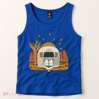 Airstream Sunset Retro Pastel Desert Travel Gift Tank Top thumb 2