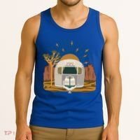 Airstream Sunset Retro Pastel Desert Travel Gift Tank Top thumb 3