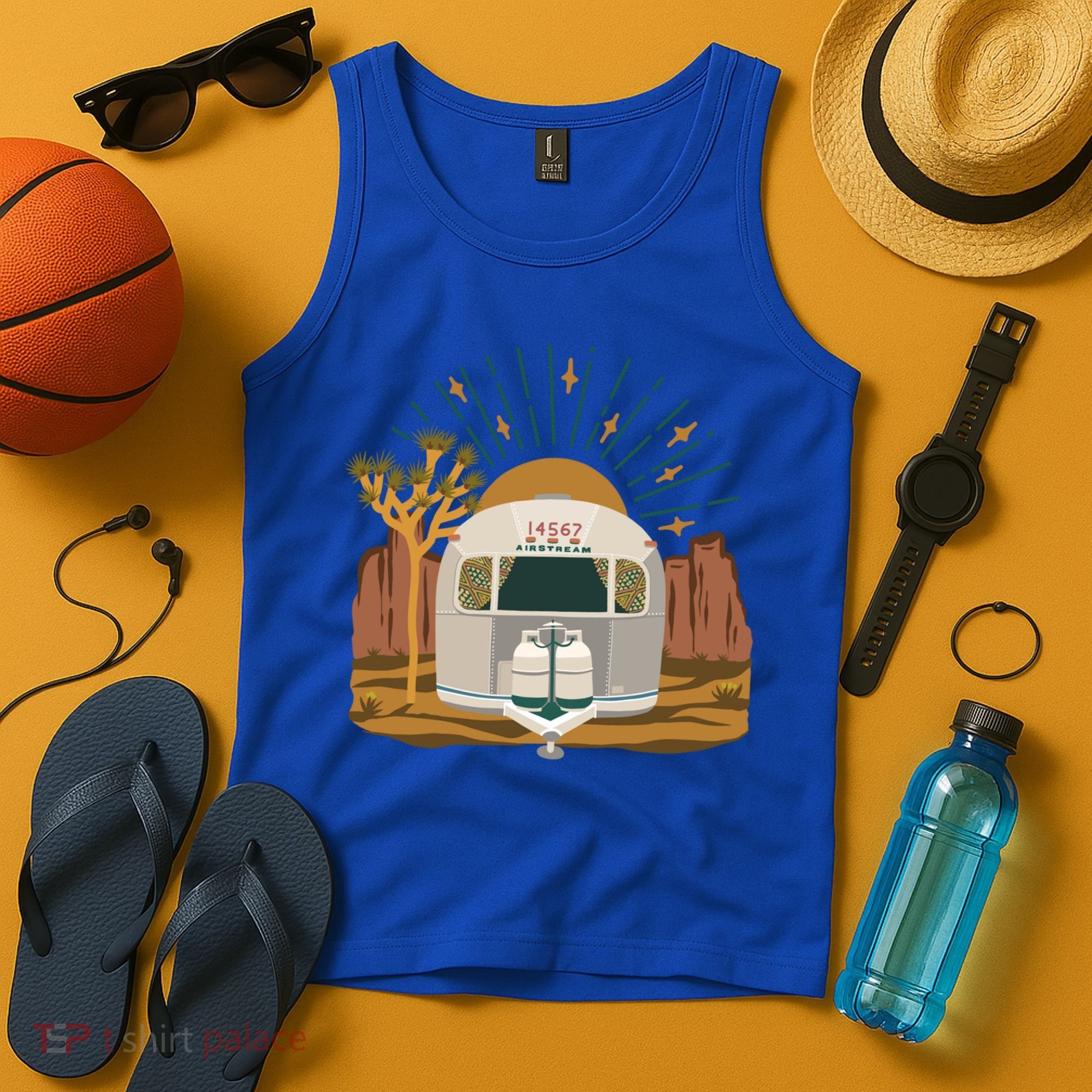 Airstream Sunset Retro Pastel Desert Travel Gift Tank Top
