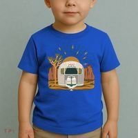 Airstream Sunset Retro Pastel Desert Travel Gift Toddler T-Shirt thumb 2
