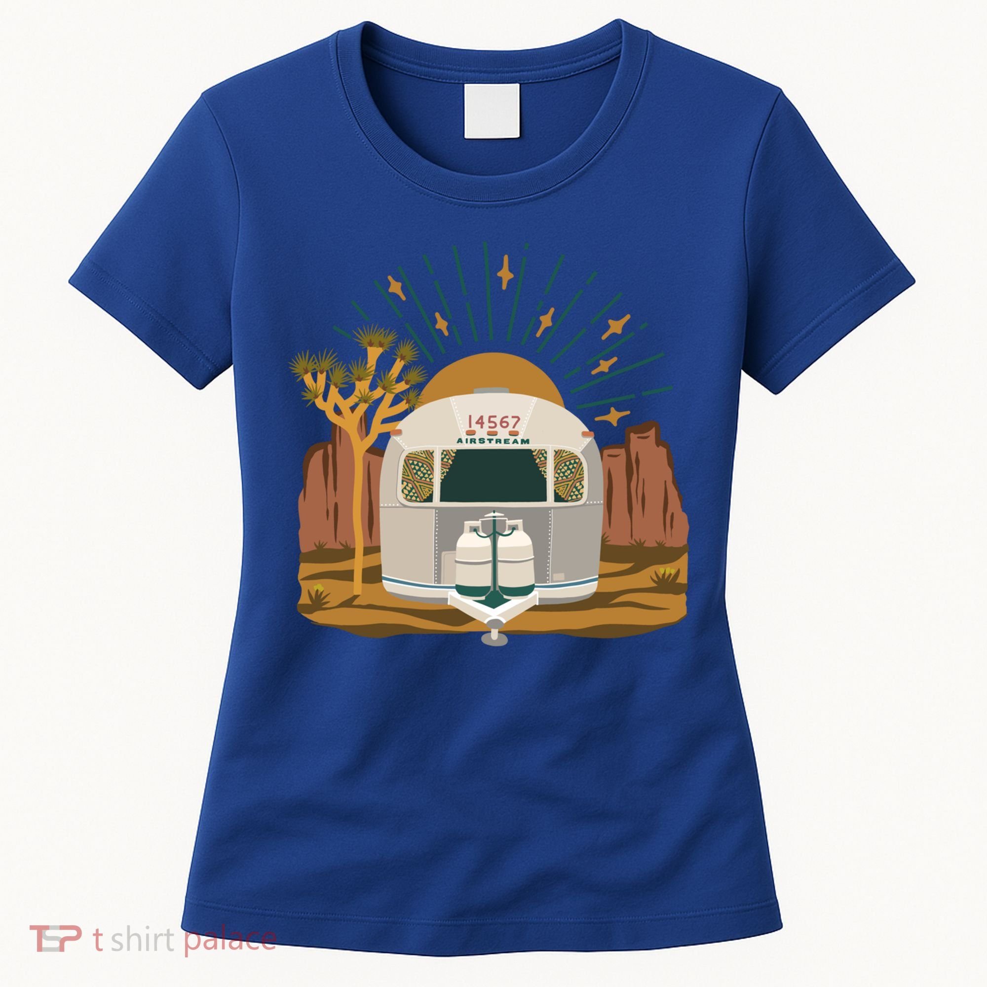 Airstream Sunset Retro Pastel Desert Travel Gift Women's T-Shirt