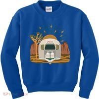 Airstream Sunset Retro Pastel Desert Travel Gift Kids Sweatshirt thumb 0