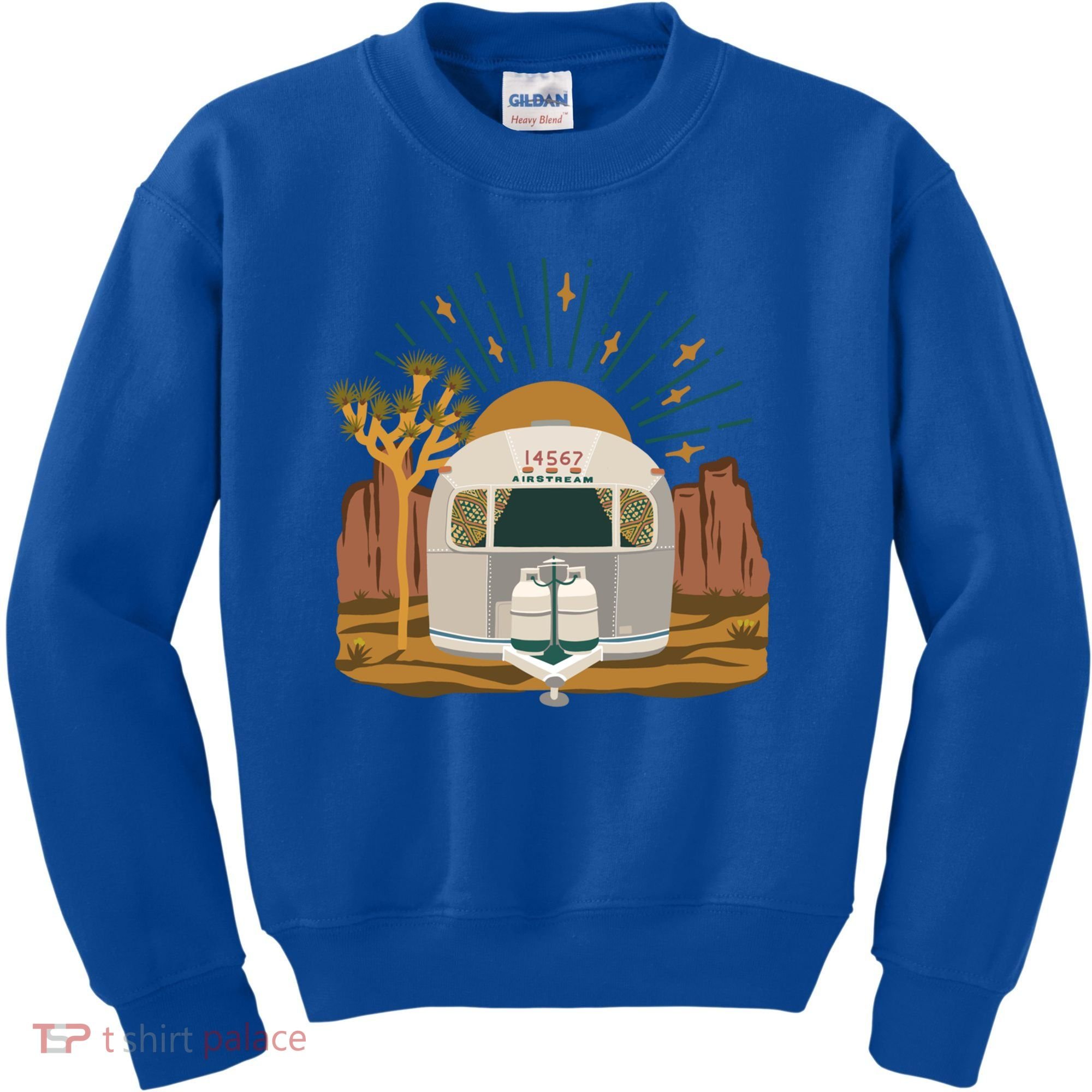 Airstream Sunset Retro Pastel Desert Travel Gift Kids Sweatshirt