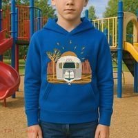 Airstream Sunset Retro Pastel Desert Travel Gift Kids Hoodie thumb 2