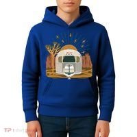 Airstream Sunset Retro Pastel Desert Travel Gift Kids Hoodie thumb 4
