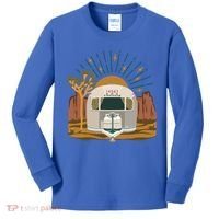 Airstream Sunset Retro Pastel Desert Travel Gift Kids Long Sleeve Shirt thumb 0
