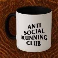 Anti Social Running Club Funny Introvert Runner Gift Coffee Mug thumb 2