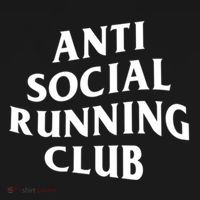Anti Social Running Club Funny Introvert Runner Gift Women's Hoodie thumb 2
