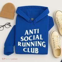 Anti Social Running Club Funny Introvert Runner Gift Hoodie thumb 4