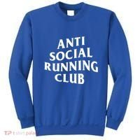 Anti Social Running Club Funny Introvert Runner Gift Sweatshirt thumb 0