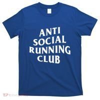 Anti Social Running Club Funny Introvert Runner Gift T-Shirt thumb 0