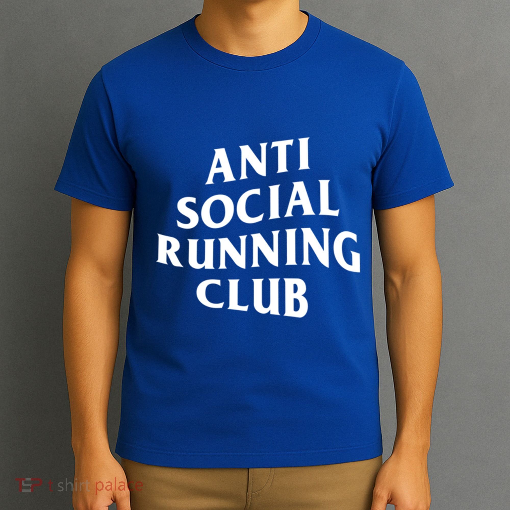 Anti Social Running Club Funny Introvert Runner Gift T-Shirt