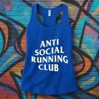 Anti Social Running Club Funny Introvert Runner Gift Women's Tank Top thumb 3