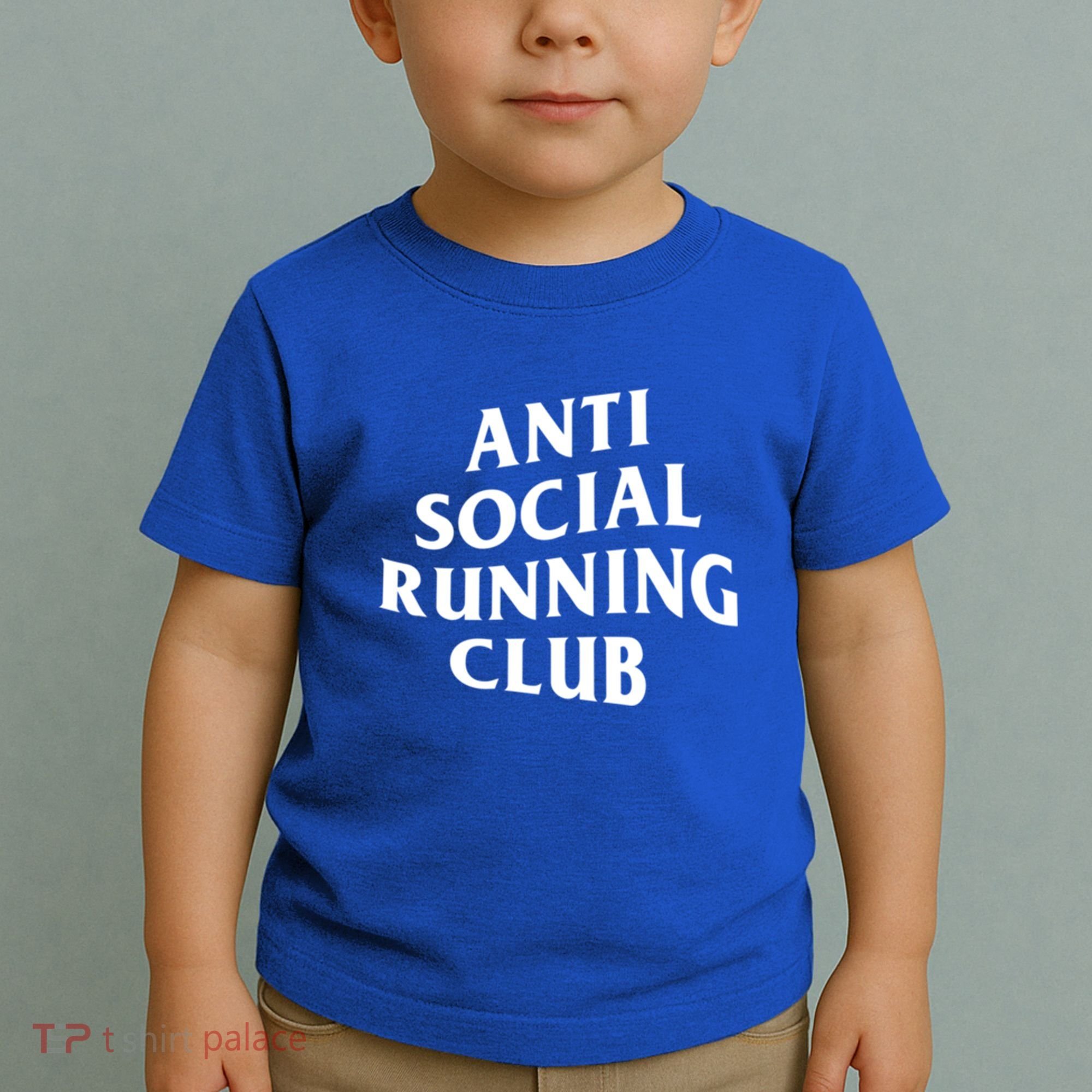 Anti Social Running Club Funny Introvert Runner Gift Toddler T-Shirt