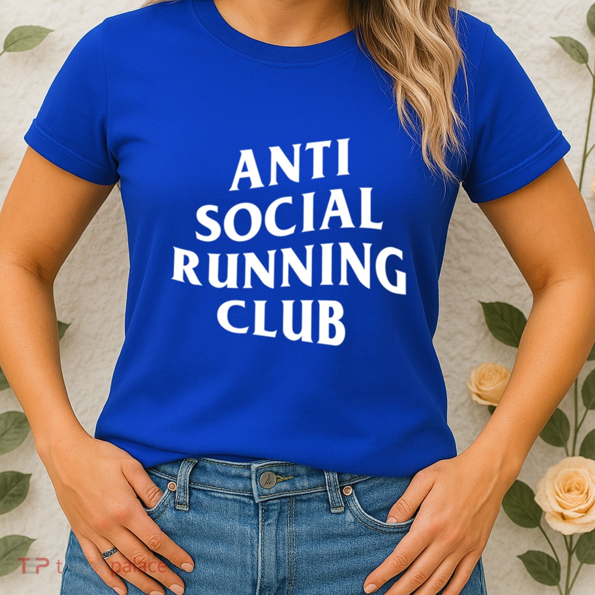 Anti Social Running Club Funny Introvert Runner Gift Women's T-Shirt