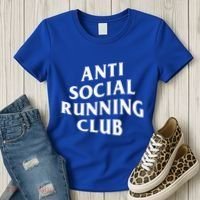 Anti Social Running Club Funny Introvert Runner Gift Women's T-Shirt thumb 3