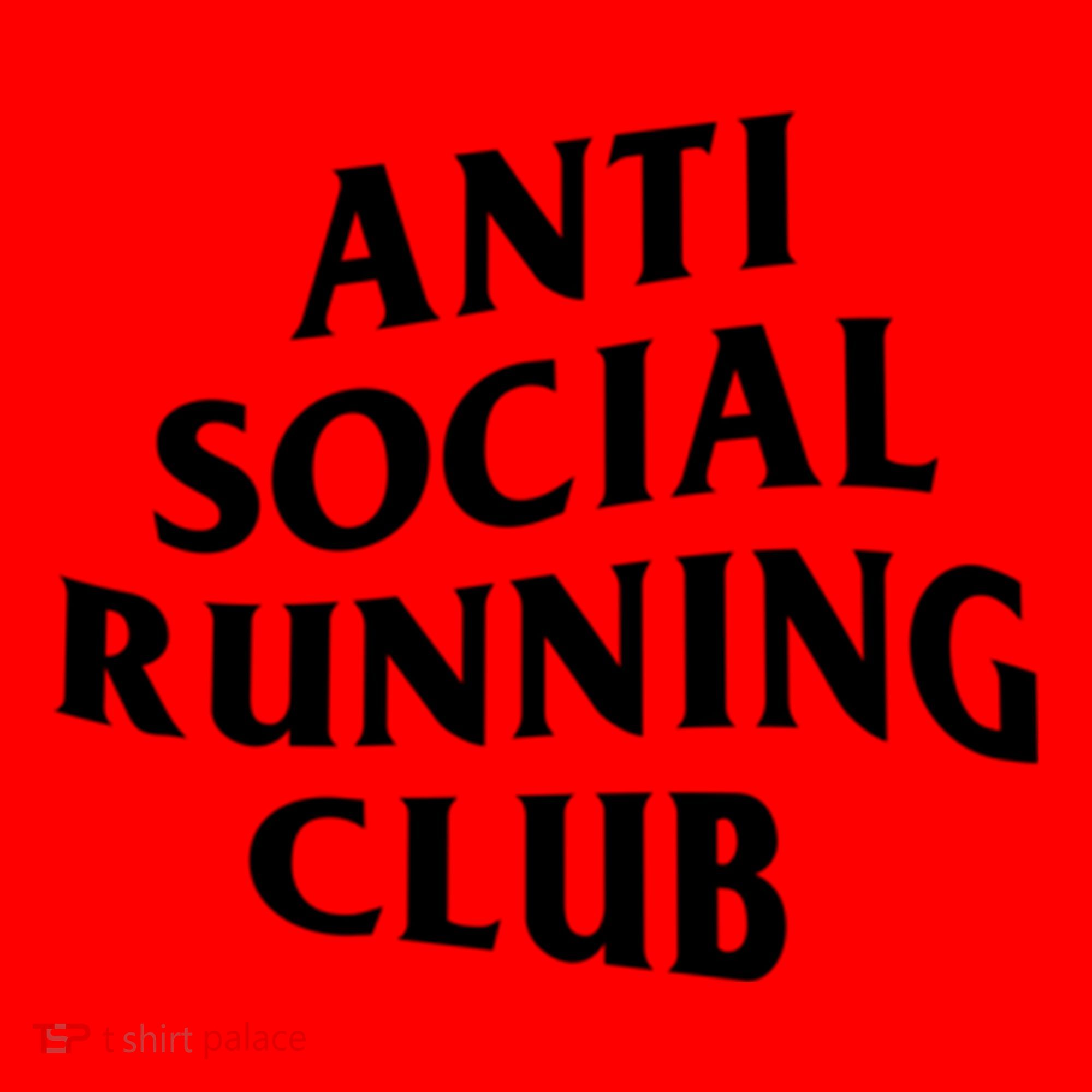 Anti Social Running Club Funny Introvert Runner Gift Santa Hat