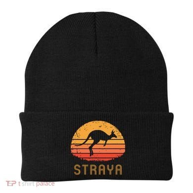 Australia Straya Retro Gift Vintage Kangaroo Outback Aussie Beanie