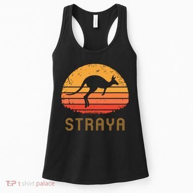 Australia Straya Retro Gift Vintage Kangaroo Outback Aussie Women's Tank Top