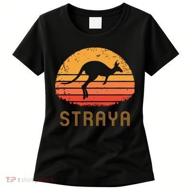 Australia Straya Retro Gift Vintage Kangaroo Outback Aussie Women's T-Shirt