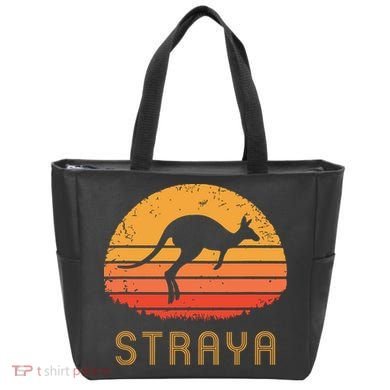Australia Straya Retro Gift Vintage Kangaroo Outback Aussie Tote Bag