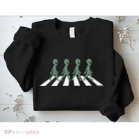 Alien Silhouette Road I Aliens Ufo Area 51 Roswell Sweatshirt thumb 2