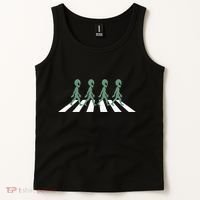 Alien Silhouette Road I Aliens Ufo Area 51 Roswell Tank Top thumb 2