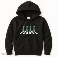 Alien Silhouette Road I Aliens Ufo Area 51 Roswell Kids Hoodie thumb 0