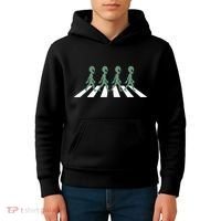 Alien Silhouette Road I Aliens Ufo Area 51 Roswell Kids Hoodie thumb 4