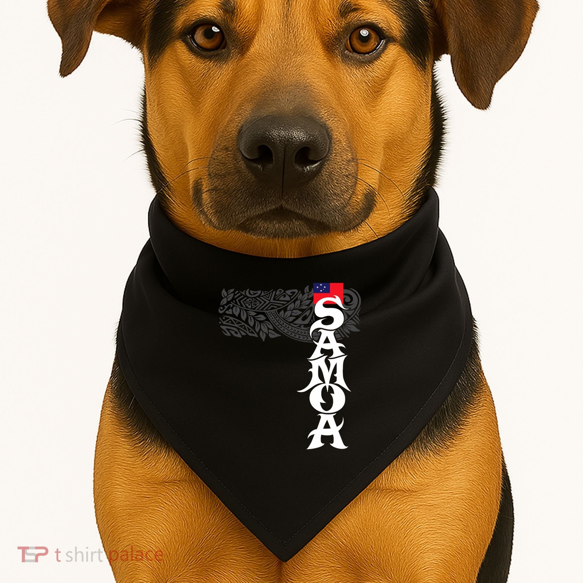 American Samoa Samoa Island Polynesian Samoan USA-Made Doggie Bandana