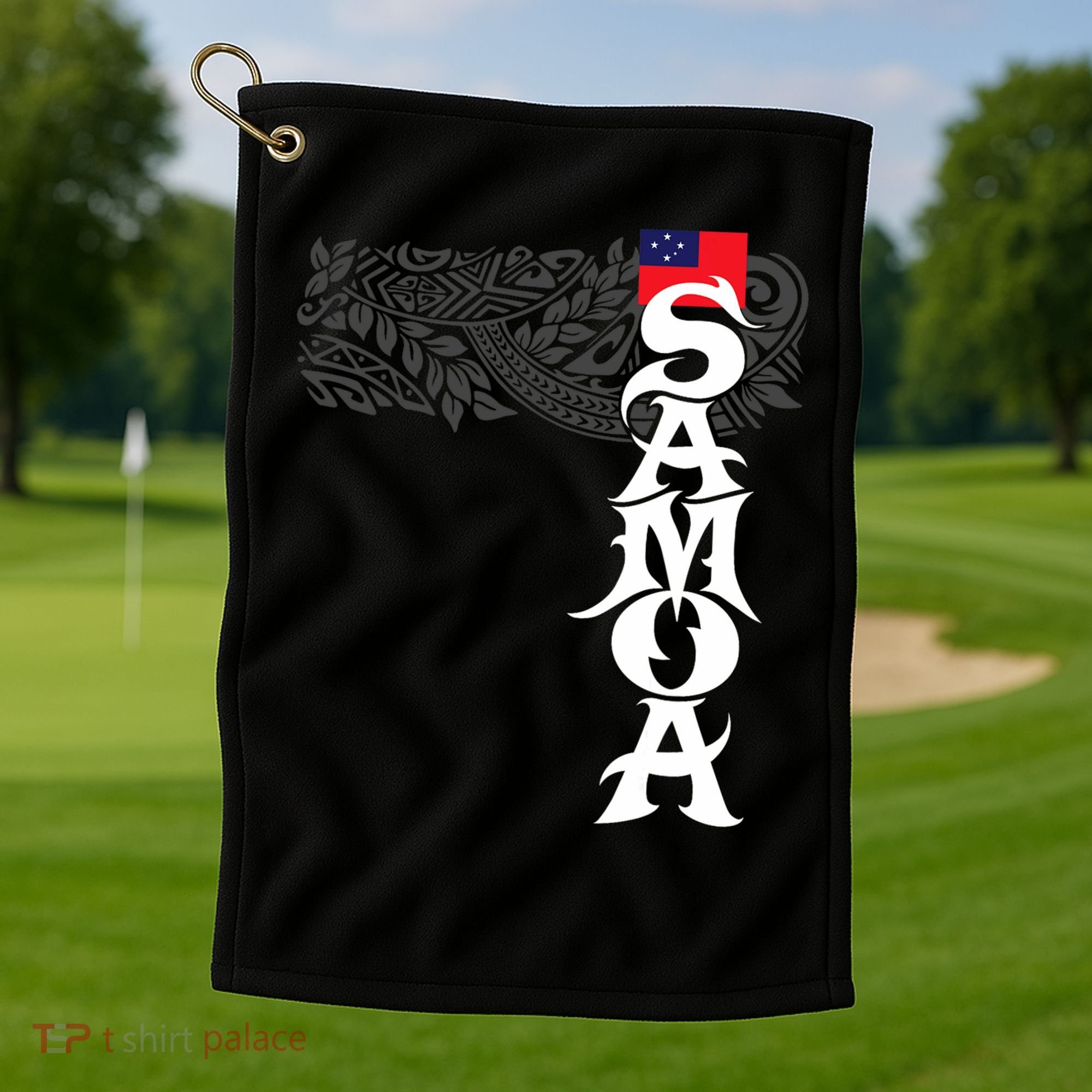 American Samoa Samoa Island Polynesian Samoan Golf Towel