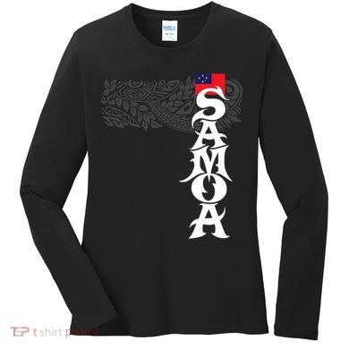 American Samoa Samoa Island Polynesian Samoan Women's Long Sleeve Shirt