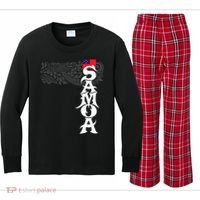 American Samoa Samoa Island Polynesian Samoan Kids Long Sleeve Plaid Pajama Set thumb 0