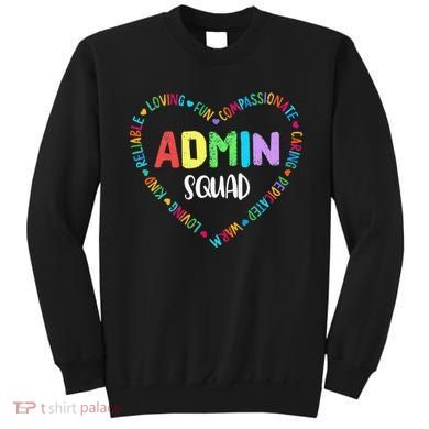 Admin Squad School Assistant Principal Crew Administrator Sweatshirt