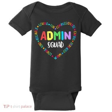 Admin Squad School Assistant Principal Crew Administrator Baby Bodysuit