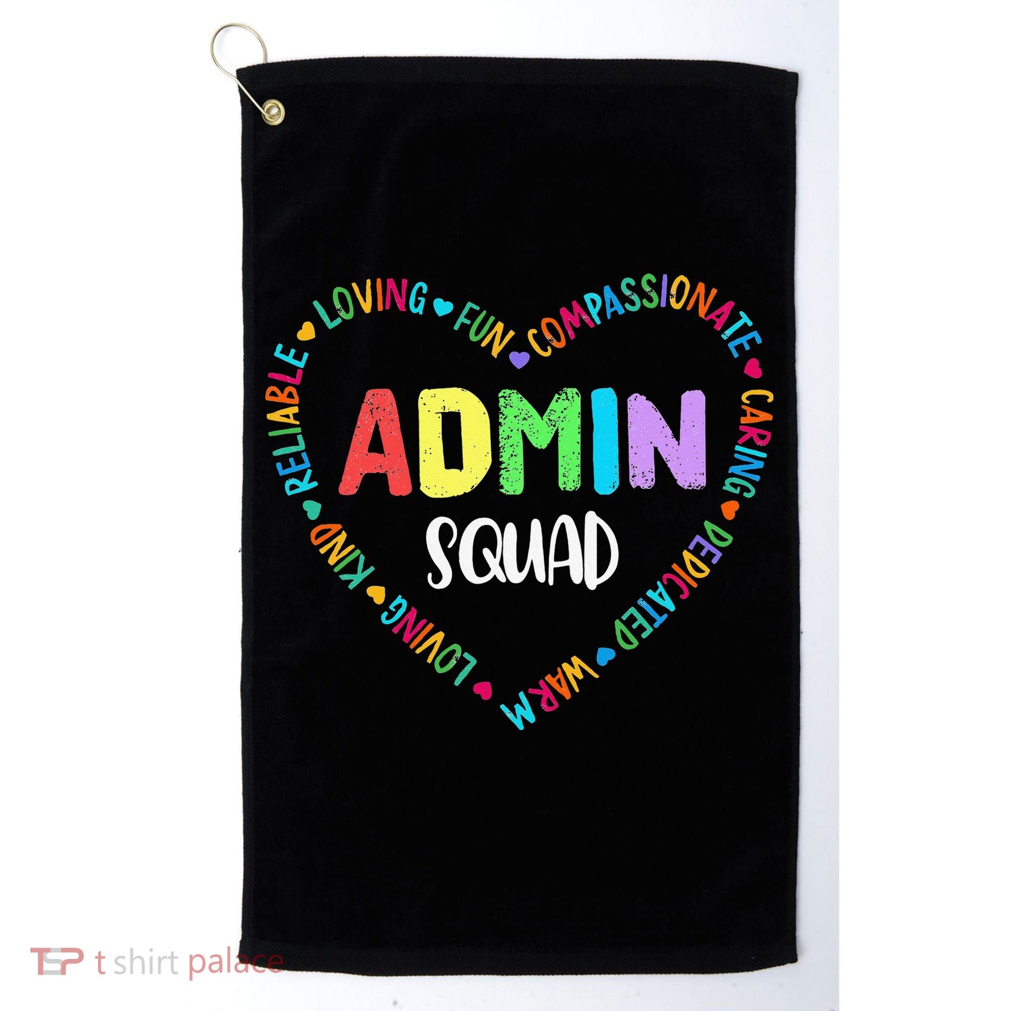 Admin Squad School Assistant Principal Crew Administrator Golf Towel