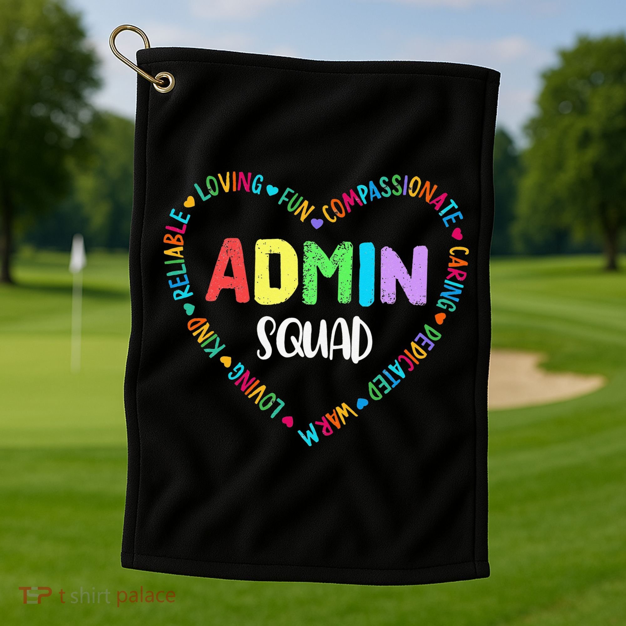 Admin Squad School Assistant Principal Crew Administrator Golf Towel