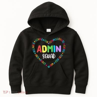 Admin Squad School Assistant Principal Crew Administrator Kids Hoodie