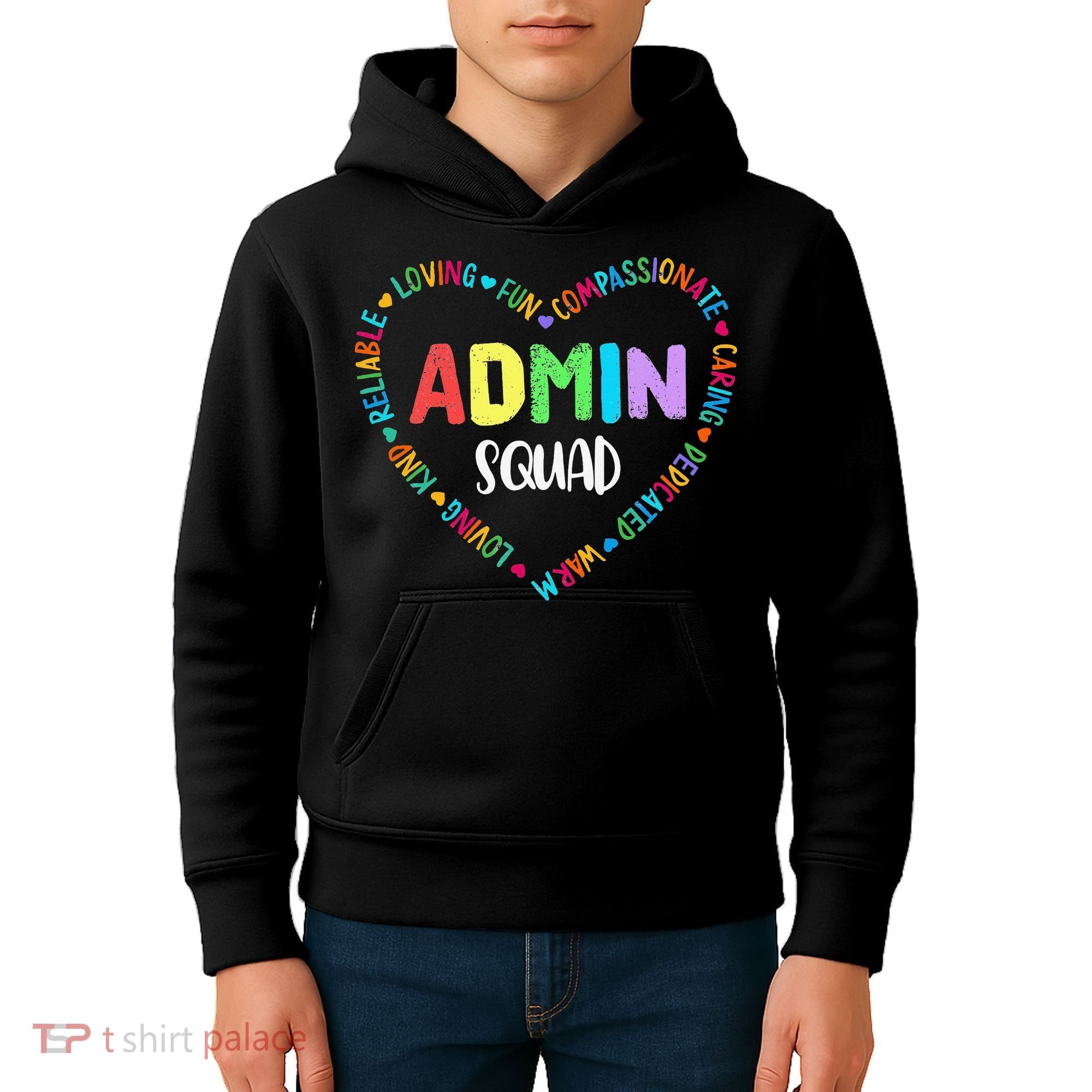 Admin Squad School Assistant Principal Crew Administrator Kids Hoodie