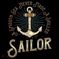 A Smooth Sea Never Made A Skilled Sailor Ornament thumb 1