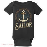 A Smooth Sea Never Made A Skilled Sailor Baby Bodysuit thumb 0