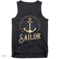 A Smooth Sea Never Made A Skilled Sailor Tank Top thumb 0