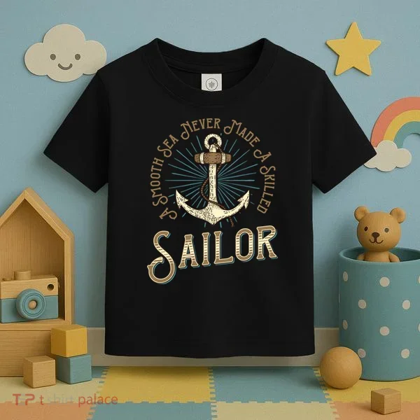 A Smooth Sea Never Made A Skilled Sailor Toddler T-Shirt